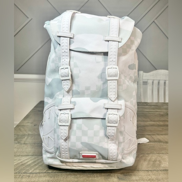 Sprayground White School Backpack “3AM Le Blanc Hills” - Picture 2 of 9